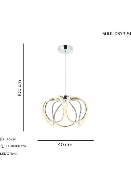 Lina Tekli Sarkıt Avize Krom fiyatları