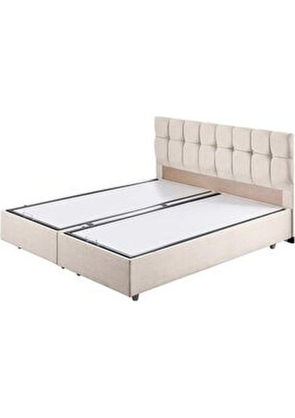 Berlin Çift Kişilik Baza Başlık Ikili Seti, Krem indirimleri