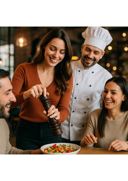 Viyana 30 cm Ahşap Tuz Değirmeni modelleri