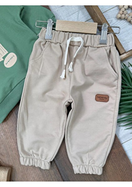 Hi Kabartma Baskılı Bereli Arma Detaylı Oversize (Geniş Kalıp) Erkek Bebek Takım fiyatları