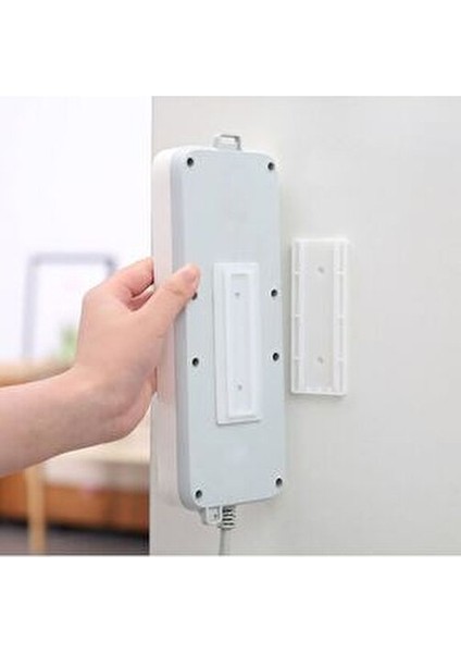 Yapışkanlı Plastik Eşya Sabitleme Aparatı Kızaklı Priz Kablo Tutacağı Renkli fırsatları