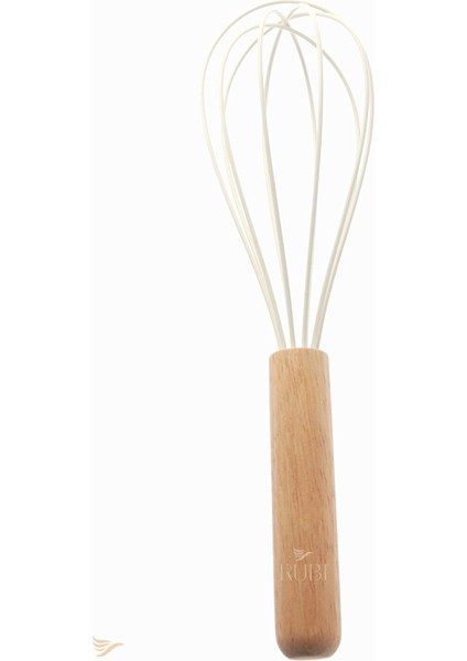 Bambu Saplı Çırpma Teli Mutfak Silikon Çırpıcı Yemek Hazırlık Çırpma Aleti (Antrasit 24 Cm) fiyatları