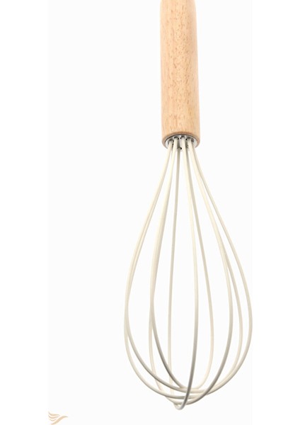 Bambu Saplı Çırpma Teli Mutfak Silikon Çırpıcı Yemek Hazırlık Çırpma Aleti (Antrasit 24 Cm) modelleri