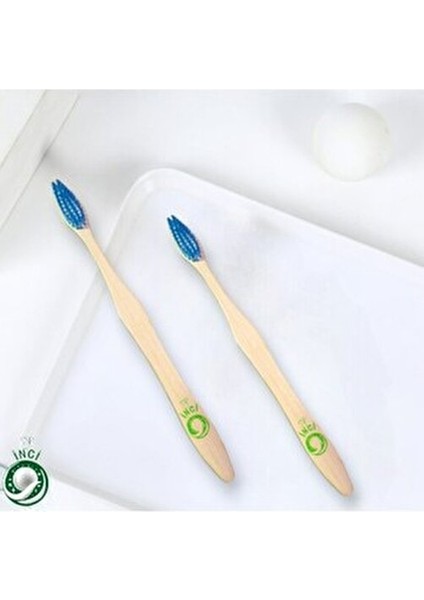 Bambu Vegan Diş Fırçası - Mavi Renk - Orta Sert - Plastik Içermez ( 1 Adet ) modelleri