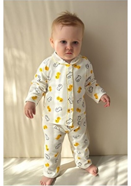 Bebek Yenidogan Çocuk Kiz Erkek Pamuklu Oyali Pijama Takımı Hediyelik