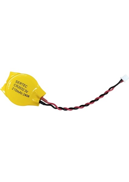CR2032 3V Kablolu ( 6cm) + Konnektörlü Li-Mno2 Button Pil (Akıllı Tahta Versiyonu)