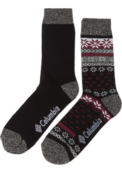 Nordic Fair Isle 2'li Erkek Uzun Çorap