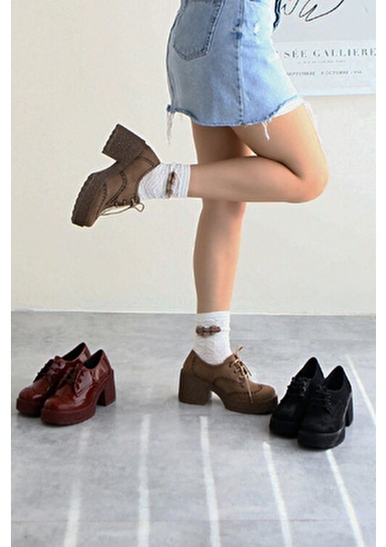 Lenie Vizon Süet Lazer Kesim Detaylı Kadın Günlük Ayakkabı fiyatları