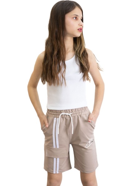 Kahverengi Kız Çocuk Şort 20756 modelleri