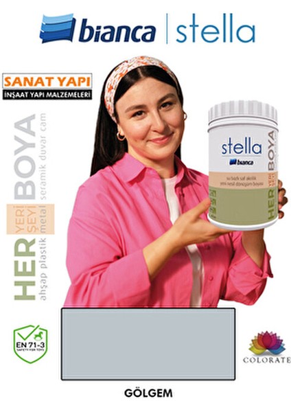 Stella Su Bazlı Boya Fayans-Mermer-Tezgah-Kapı-Dolap-Iç Cephe-Dönüşüm-Mutfak-Banyo-Plastik-Ahşap