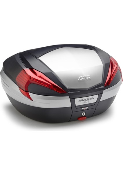 V56N Maxia Motosiklet Arka Çanta Kırmızı Reflektörlü