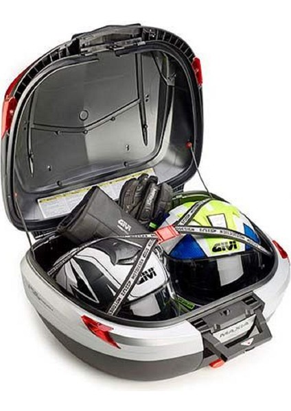 V56N Maxia Motosiklet Arka Çanta Kırmızı Reflektörlü modelleri