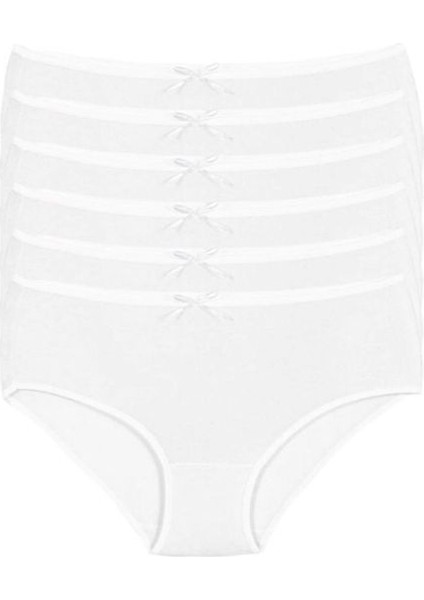 Yıldız 6'lı Bambu Penye Yüksek Bel Bato Kadın Külot