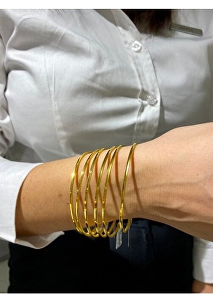 14 Ayar Altın Ajda Bilezik 7 gr El Yapımı Yatırım Amaçlı Takı modelleri