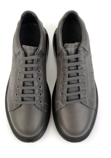 Gri Hakiki Deri Erkek Sneaker E01811100743 fırsatları