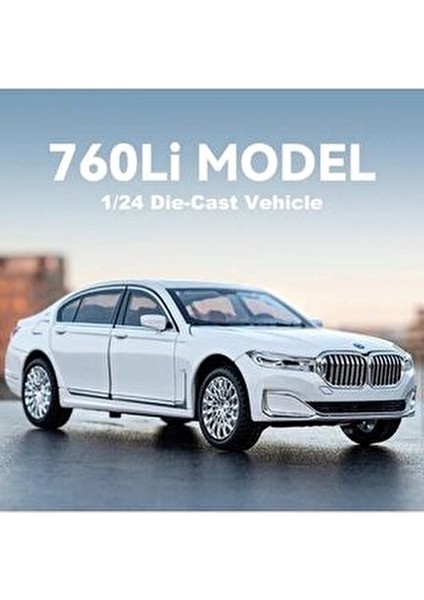 Bmw 760Lİ Araba Bmw 7 Serisi Araba 1:24 Diecast Metal Model Araba Koleksiyon Araba Sesli Işıklı fırsatları