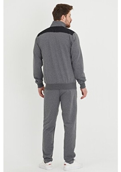 Erkek Hakim Yaka Eşofman Takımı Büyük Beden Battal