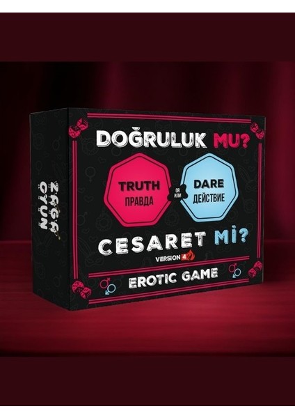 Doğruluk Mu Cesaret Mi Erotik Kutu Oyunu Yenilenmiş 4.versiyon