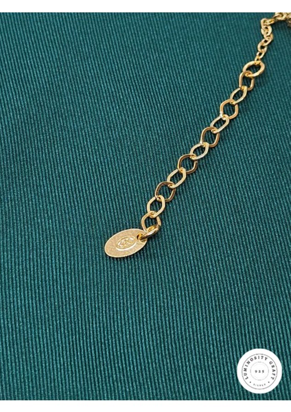 925 Ayar Gümüş Erkek ve Kadın Yonca Model Altın Kaplama Bileklik - Van modelleri