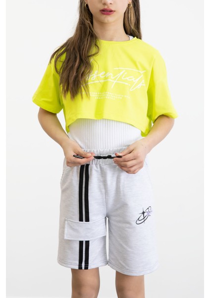 Gri Kız Çocuk Şort 20752 fiyatları