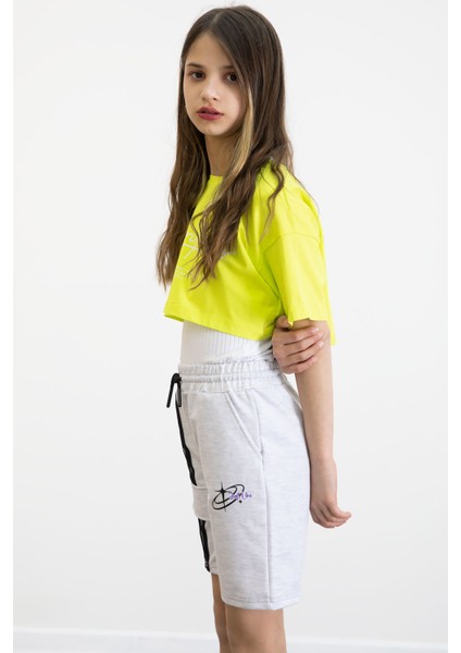Gri Kız Çocuk Şort 20752 fırsatları
