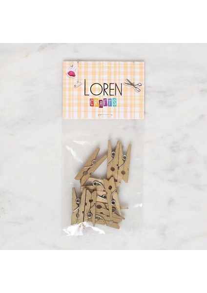 Loren Crafts 10 Lu Altın Renk Mini Mandal fiyatları