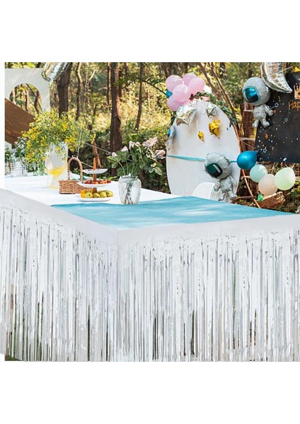 Gümüş Metalize Masa Eteği 275X75 cm – Kendinden Yapışkanlı (5263) fırsatları