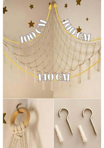 Makrome Hamak Duvar Oyuncak Düzenleyici Sepet Çocuk Odası Oyuncak Toparlayıcı Duvar Süsü modelleri