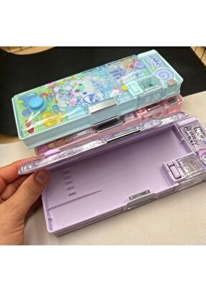 Sanrio Kawaii Lüx Kalemlik Oyuncaklı Içi Sulu Ultra Lüks Hediyelik Öğrenci Kalemlik 1 Adet modelleri