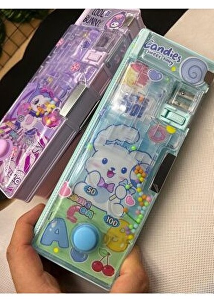 Sanrio Kawaii Lüx Kalemlik Oyuncaklı Içi Sulu Ultra Lüks Hediyelik Öğrenci Kalemlik 1 Adet
