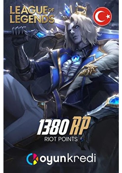 League Of Legends 1380 RP Dijital Ürün Kodu PC Platformu İçin fiyatları