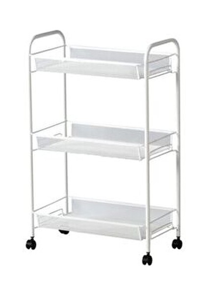 Banyo Servis Arabası, Beyaz, 26X48X77 cm fiyatları