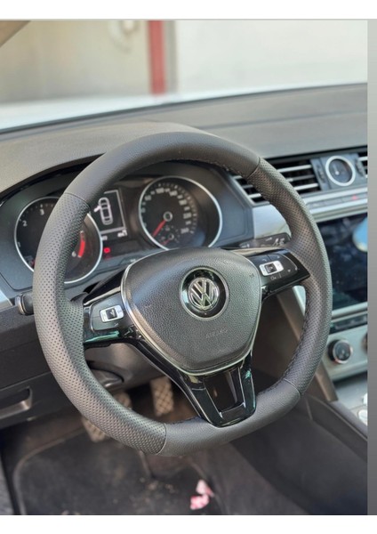 Volkswagen Golf 7 F1 Olan Araca Uyumlu Direksiyon Kılıfı F1 Olana Uygundur (5d Kristal Karbon Soft Nokta)