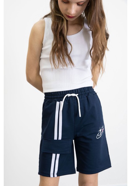 Lacivert Kız Çocuk Şort 20748 fiyatları