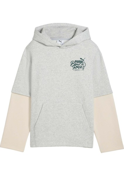 MID90S Layered Gri Çocuk Sweatshirt