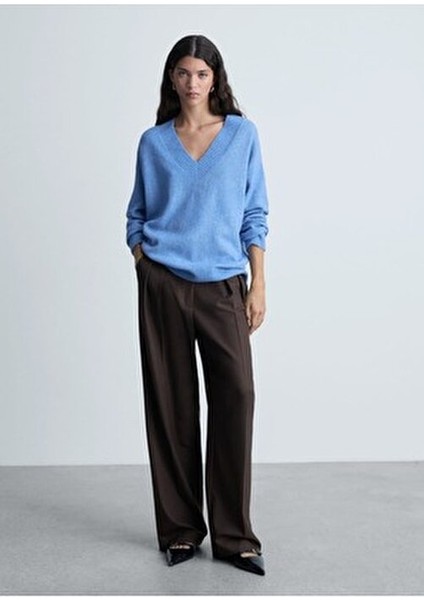 Sivri Yaka Oversize Kazak fiyatları