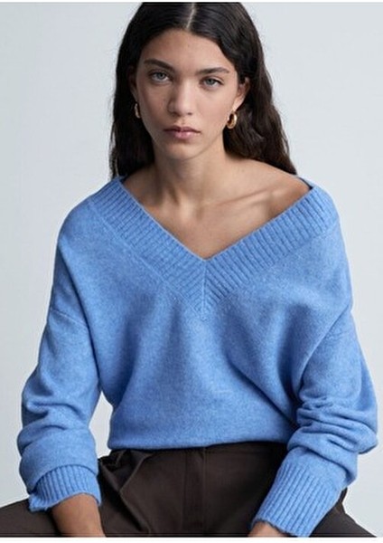 Sivri Yaka Oversize Kazak