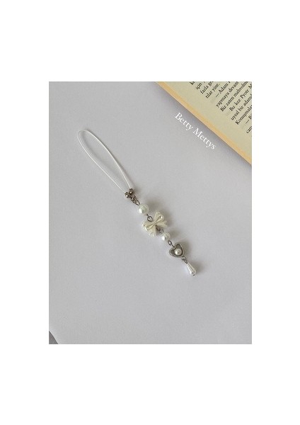 Fiyonklu Inci Kalpli Y2K Fairycore Coquette Telefon Charmı Telefon Ipi Kamera Charmı