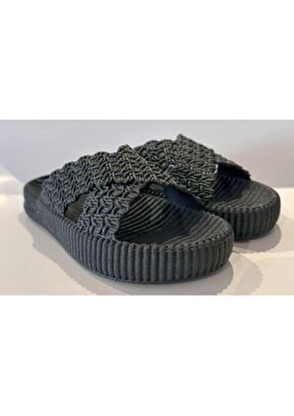 Hasır Görünümlü Kalın Taban Full Kaydırmaz Plastik Kadın Islak Zemin Ev ve Sokak Terliği fiyatları