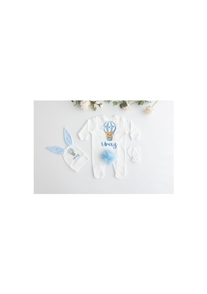 %100 Pamuk Baskılı 11’li Isimli Organik Tavşanlı Bebek Hastane Çıkışı Unisex Temalı fiyatları