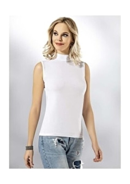 Yarım Boğazlı Kadın Sıfır Kol Atlet Nb Yeni Sezon