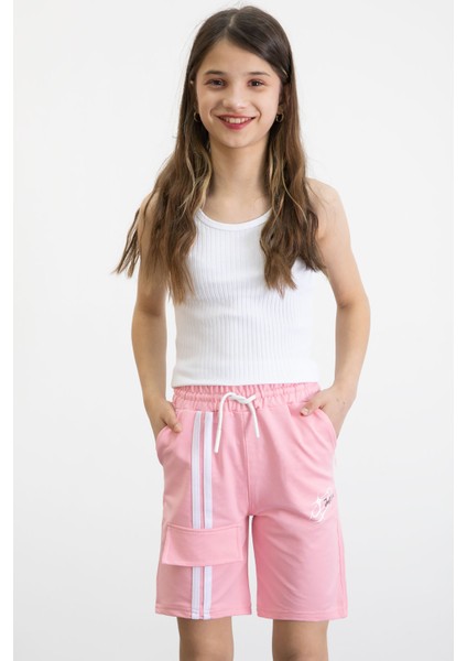 Pembe Kız Çocuk Şort 20750