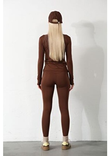 Kahverengi Water Proof Fermuar Çift Cepli Light Warm Running Ceketi Eşofman Üstü indirimleri