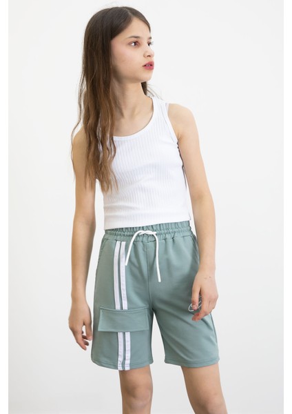 Yeşil Kız Çocuk Şort 20753