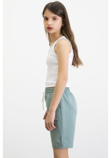 Yeşil Kız Çocuk Şort 20753 fırsatları