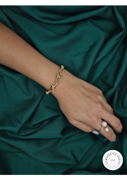 925 Ayar Gümüş Tiffany Blanca 14K Altın Kaplama Kadın Bileklik fiyatları