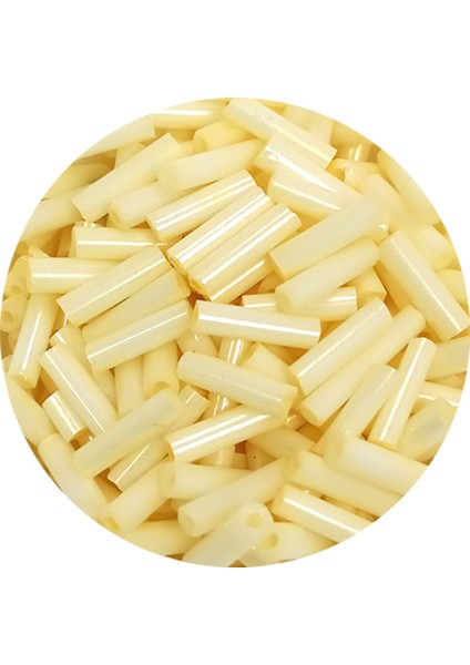 Uzun Boru Kesme Boncuk Çap 2mm Uzunluk 10 mm - 60 Gram - Krem - BNC273 fiyatları