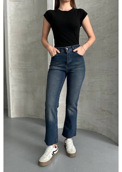 Tint Kahve Boy Fit Kesik Paça Jean Tint Kahve / 29 indirimleri