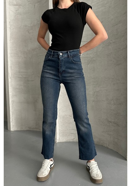 Tint Kahve Boy Fit Kesik Paça Jean Tint Kahve / 29