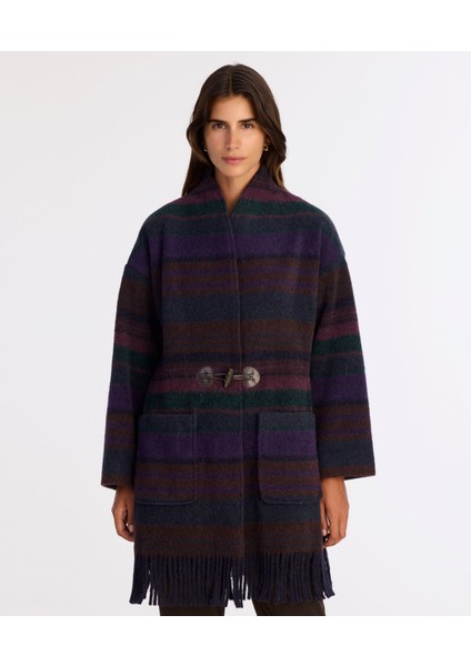 Geniş Şal Yaka Uzun Kol Palto